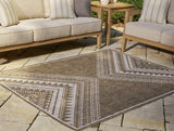 Dunsler Brown Cream 5' X 7' Rug