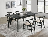 Crestmont Black Extension Leaf Dining Room Set