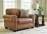 Carianna Caramel Leather Oversized Chair