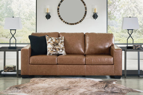 Bolsena Caramel Leather Sofa