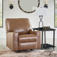 Bolsena Caramel Leather Recliner