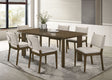 Ottowa Brown Rectangular Wood Dining Room Table Set