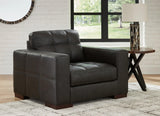 Luigi Thunder Leather Oversized Chair