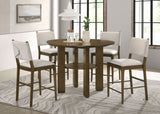 Ottowa Brown Round Counter Height Set