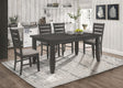 Dalila Dark Grey Rectangular Dining Room Set