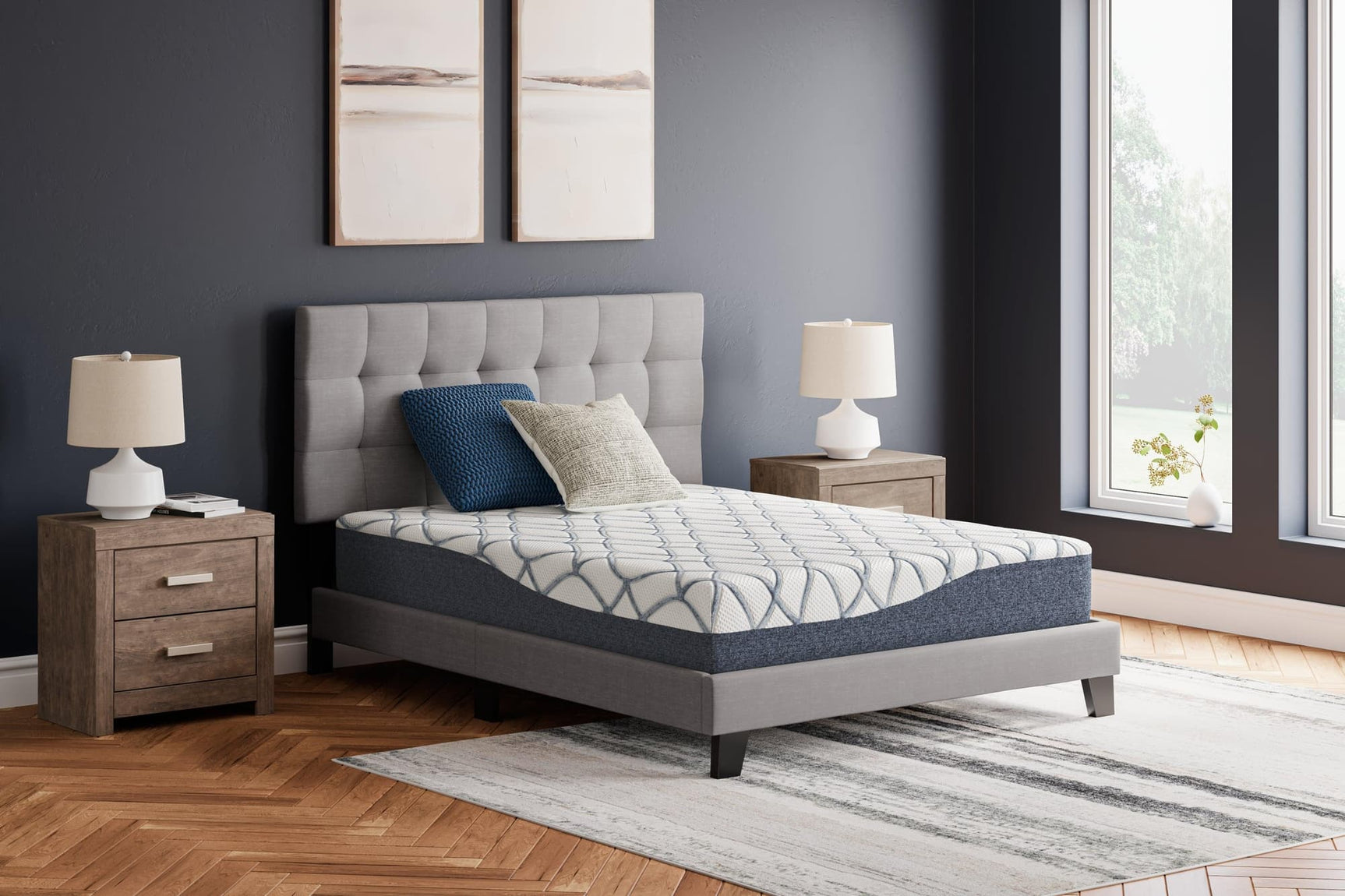 10 Inch Chime Elite 2.0 White Blue Twin Mattress