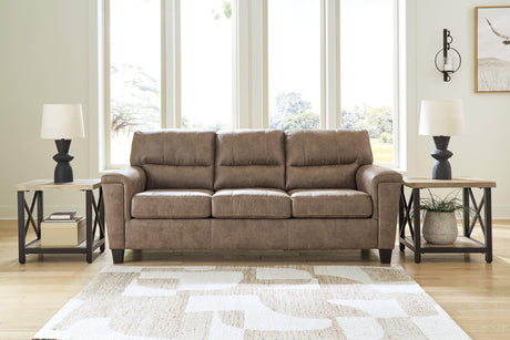 Navi Fossil Faux Leather Sofa