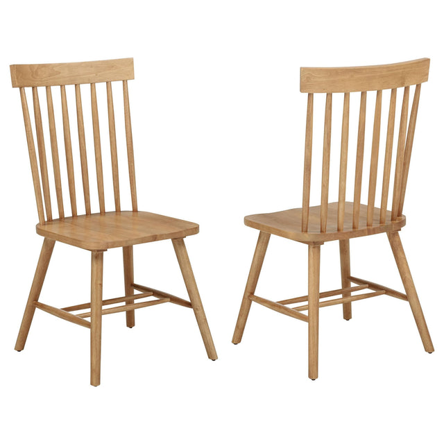 Andrews Windsor Spindle Back Dining Side Chair Light Ash