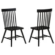 Andrews Windsor Spindle Back Dining Side Chair Black