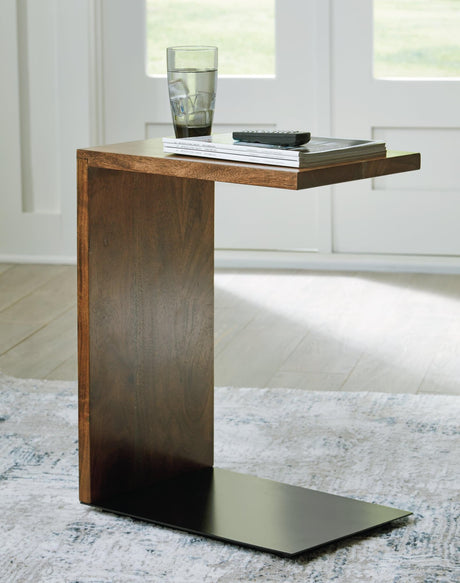 Wimshaw Brown Black Accent Table