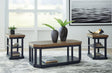 Landocken Brown Blue Table (Set of 3)