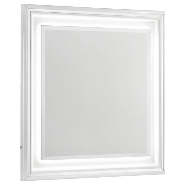 Cassia Dresser Mirror White High Gloss