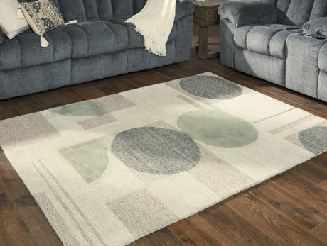 Dallane Linen Blue Green 5' X 7' Rug