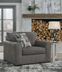 Gardiner Pewter Chenille Oversized Chair