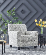 Hayesdale Black Cream Accent Chair