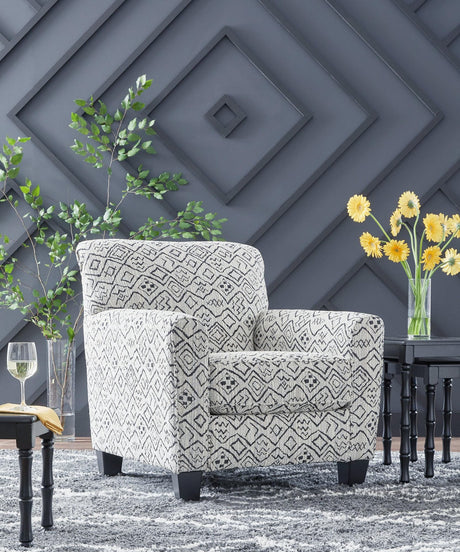 Hayesdale Black Cream Accent Chair