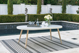 Seton Creek White Outdoor Dining Table