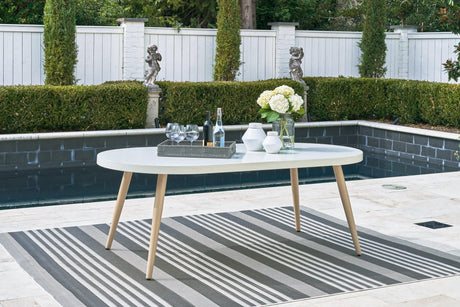 Seton Creek White Outdoor Dining Table