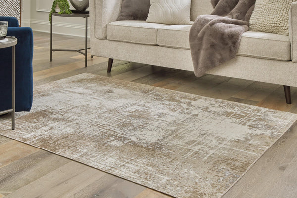 Grifflain Tan Brown Gray 5' X 7' Rug