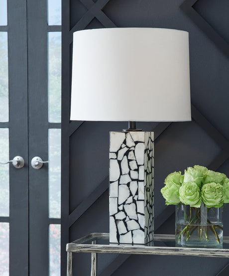 Macaria White Black Table Lamp
