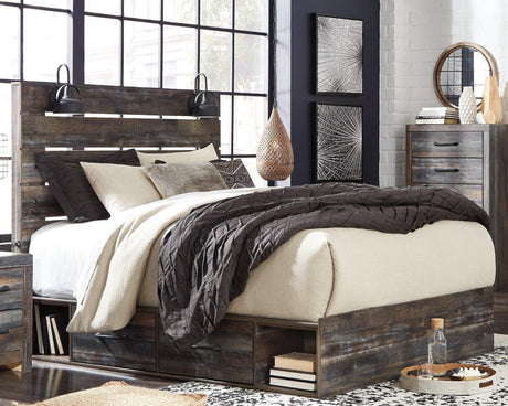 Drystan Multi Queen Panel Bed With 4 Storage Drawers