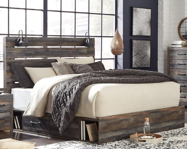Drystan Multi King Panel Bed With 4 Storage Drawers