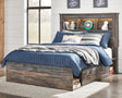 Drystan Multi Full Bookcase Bed With 2 Storage Drawers