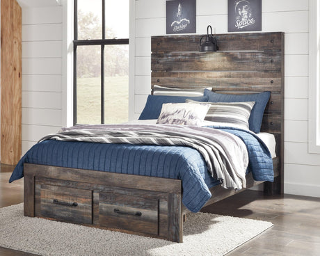 Drystan Multi Full Panel Bed With 2 Storage Drawers