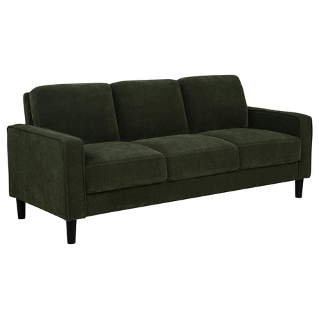 Ruth 77-inch Fabric Upholstered Track Arm Sofa Matcha Green