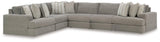 Avaliyah Ash Chenille 6-Piece Sectional
