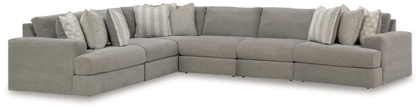 Avaliyah Ash Chenille 6-Piece Sectional