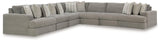 Avaliyah Ash Chenille 7-Piece Sectional