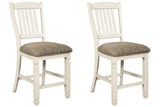 Bolanburg Two-tone 2-Piece Bar Stool - Ella Furniture
