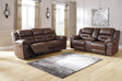 Stoneland Chocolate Sofa And Loveseat - Ella Furniture