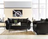 Darcy Black Sofa And Loveseat - Ella Furniture