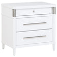 Gracemont 3-drawer Bedroom Nightstand Bedside Table White