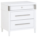 Gracemont 3-drawer Bedroom Nightstand Bedside Table White
