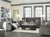 Tulen Gray Sofa, Loveseat And Recliner - Ella Furniture