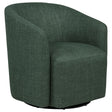 Mossbrook Fabric Upholstered Swivel Accent Chair Green