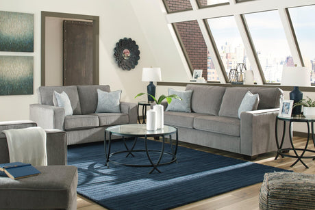 Altari Alloy Sofa, Loveseat, Chair And Ottoman - Ella Furniture