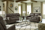 Navi Smoke Sofa, Loveseat And Recliner - Ella Furniture