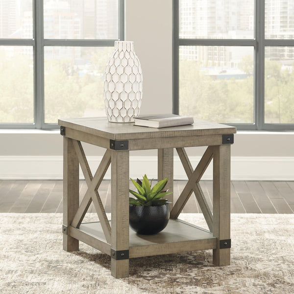 Aldwin Gray 2 End Tables - Ella Furniture