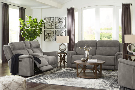 Next-gen Slate Durapella Sofa, Loveseat And Recliner - Ella Furniture