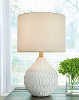 Wardmont White 2-Piece Table Lamp Set - Ella Furniture