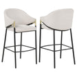 Chadwick Fabric Upholstered Bar Chair Beige (Set of 2)