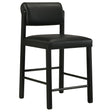 Kehoe Upholstered Counter Height Chair Black (Set of 2)