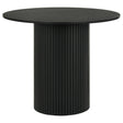 Hamlyn 43-inch Round Wood Counter Height Dining Table Black