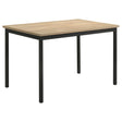 Garza Rectangular 48-inch Dining Table Greige Oak