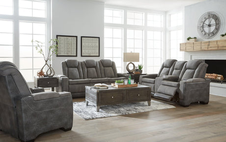Next-gen Slate Durapella Sofa, Loveseat And Recliner PKG013057 - 2200415 | 2200418 | 2200413 - Ella Furniture