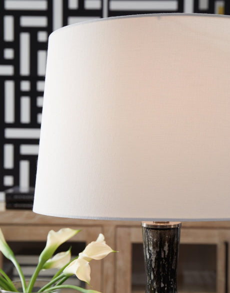 Tenslow Antique Black 2-Piece Table Lamp Set - Ella Furniture